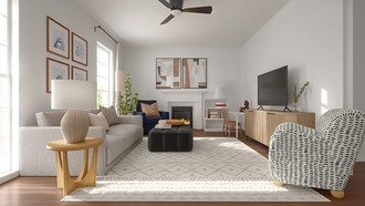 Contemporary Living Room by Havenly Interior Designer Mariana