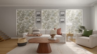 California Cool, Warm Transitional Living Room by Havenly Interior Designer Sofia
