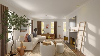 California Cool Living Room by Havenly Interior Designer Juan