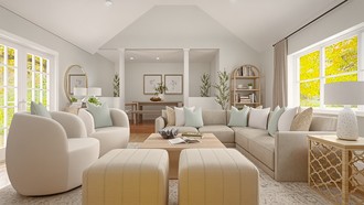 Coastal, Organic Modern Living Room by Havenly Interior Designer Maria