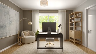 Midcentury Modern Office by Havenly Interior Designer Diego