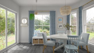 Coastal, Preppy, Classic Coastal Dining Room by Havenly Interior Designer Lisa
