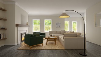 Coastal Living Room by Havenly Interior Designer Josefina