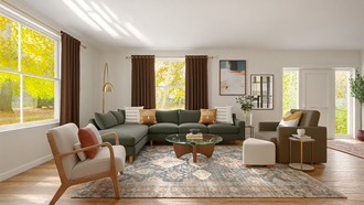 Midcentury Modern Living Room by Havenly Interior Designer Rafaela