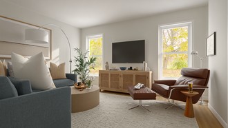Classic, Coastal Living Room by Havenly Interior Designer Amy