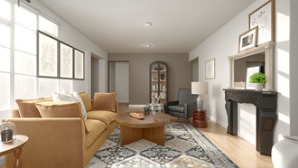 Contemporary, Farmhouse Living Room by Havenly Interior Designer Jacqueline