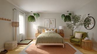 Bohemian, Traditional, Minimal, Artful Eclectic Bedroom by Havenly Interior Designer Kayla