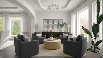 Modern, Bohemian, Farmhouse, Preppy Dining Room by Havenly Interior Designer Amanda