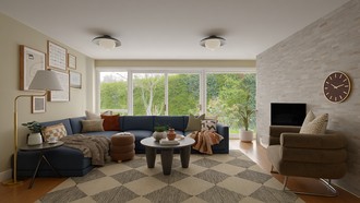 Classic Contemporary, Traditional Charm Living Room by Havenly Interior Designer Erin