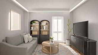 Transitional, Warm Transitional Office by Havenly Interior Designer Mikaela