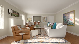 Classic, Transitional Living Room by Havenly Interior Designer Marisa
