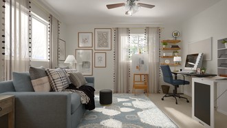 Modern, Rustic, Transitional, Global, Midcentury Modern Office by Havenly Interior Designer Valerie