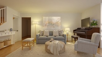 Coastal Living Room by Havenly Interior Designer Veronica