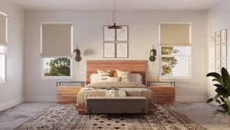Contemporary, Bohemian, Transitional, Midcentury Modern Bedroom by Havenly Interior Designer Dayana