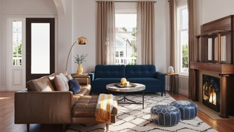 Midcentury Modern Living Room by Havenly Interior Designer Danahe