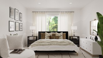 Modern, Eclectic, Glam, Vintage Bedroom by Havenly Interior Designer Tara