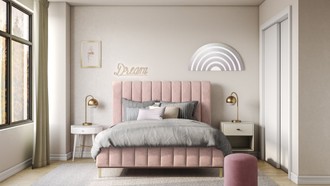 Glam, Midcentury Modern Bedroom by Havenly Interior Designer Hadasa
