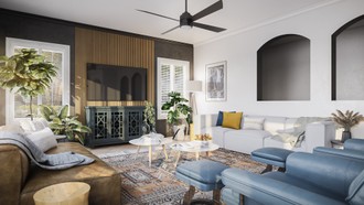 Transitional Living Room by Havenly Interior Designer Diana