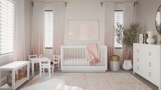 Classic, Bohemian, Glam Nursery by Havenly Interior Designer Amanda
