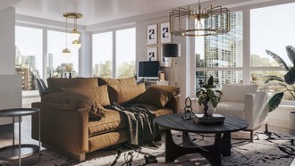 Contemporary, Modern, Eclectic Living Room by Havenly Interior Designer Cristina