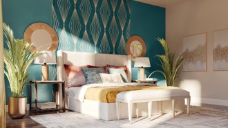 Contemporary, Glam Bedroom by Havenly Interior Designer Danielle