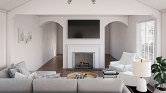 Bohemian, Midcentury Modern Living Room by Havenly Interior Designer Caitlin