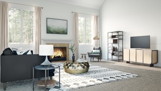 Modern, Midcentury Modern Living Room by Havenly Interior Designer Veridiana