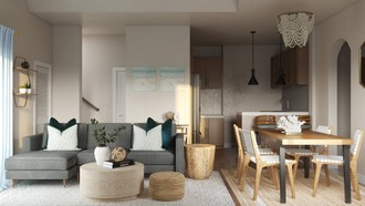 Coastal, Glam Living Room by Havenly Interior Designer Veridiana