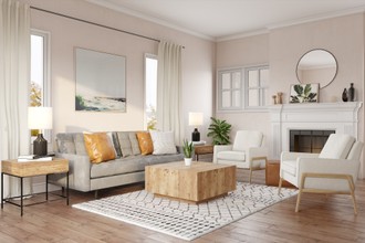 Midcentury Modern, Scandinavian Living Room by Havenly Interior Designer Caitlin
