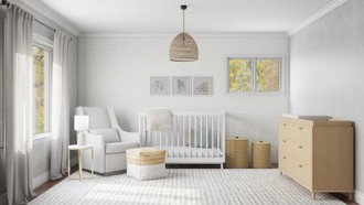 Classic, Coastal, Glam Nursery by Havenly Interior Designer Madison
