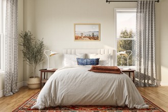 Bohemian, Global, Midcentury Modern, Minimal Bedroom by Havenly Interior Designer Erin