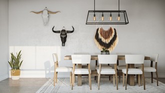 Bohemian, Southwest Inspired Dining Room by Havenly Interior Designer Veridiana