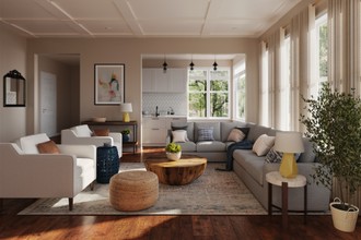 Traditional, Farmhouse, Rustic Living Room by Havenly Interior Designer Amanda