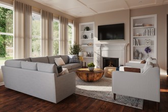 Traditional, Farmhouse, Rustic Living Room by Havenly Interior Designer Amanda