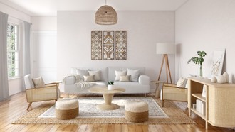 Modern, Bohemian, Rustic, Minimal, Scandinavian Living Room by Havenly Interior Designer Hayley