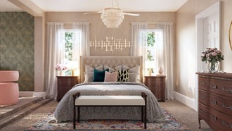 Glam, Transitional Bedroom by Havenly Interior Designer Ashley