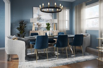 Contemporary, Farmhouse, Transitional Dining Room by Havenly Interior Designer Julieta