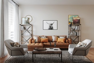 Industrial Living Room by Havenly Interior Designer Dayana