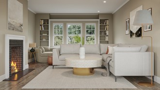 Modern, Eclectic, Scandinavian Living Room by Havenly Interior Designer Madison
