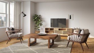 Contemporary, Classic, Rustic, Midcentury Modern Living Room by Havenly Interior Designer Colleen