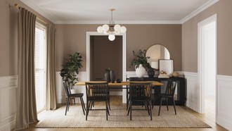 Modern, Bohemian, Glam, Scandinavian Dining Room by Havenly Interior Designer Maria