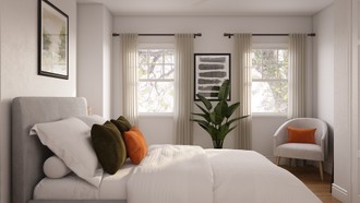 Minimal, Scandinavian Bedroom by Havenly Interior Designer Allison