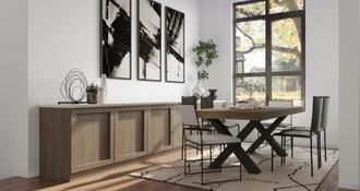Modern, Midcentury Modern, Scandinavian Dining Room by Havenly Interior Designer Christina