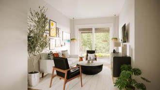 Bohemian, Minimal, Scandinavian Living Room by Havenly Interior Designer Alycia