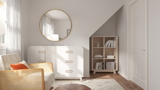 Contemporary, Glam, Scandinavian Nursery by Havenly Interior Designer Ghianella
