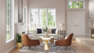 Contemporary, Bohemian, Farmhouse Living Room by Havenly Interior Designer Julieta