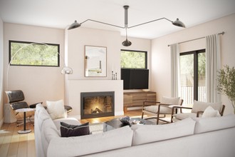 Midcentury Modern, Minimal, Scandinavian Living Room by Havenly Interior Designer Karie