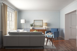 Modern, Classic, Farmhouse Living Room by Havenly Interior Designer Alexis