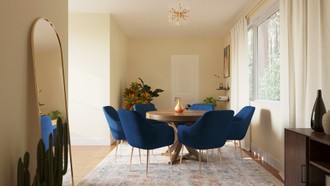 Eclectic, Bohemian, Midcentury Modern Dining Room by Havenly Interior Designer Danahe