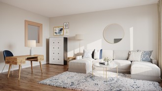 Glam, Transitional Living Room by Havenly Interior Designer Merry